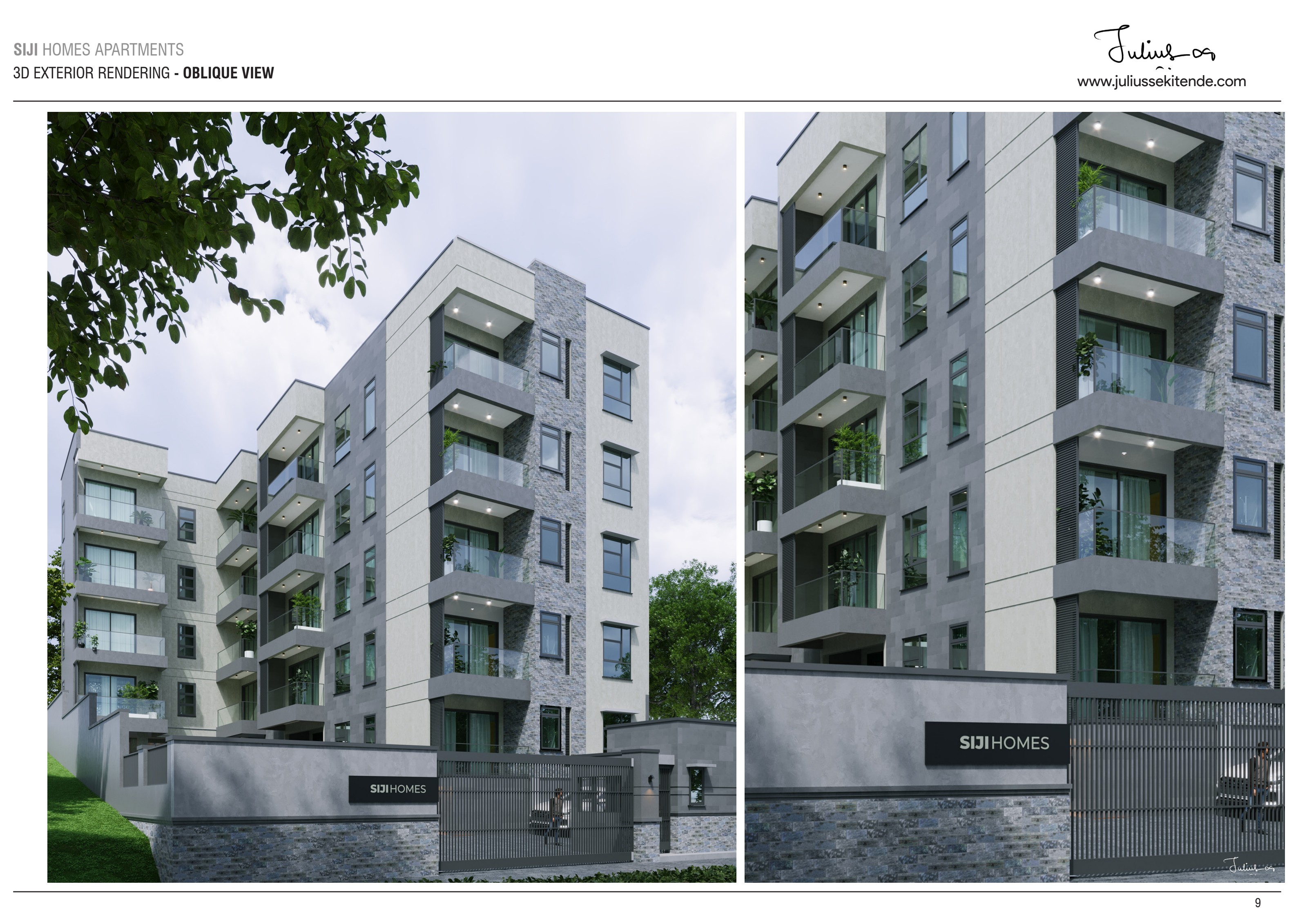 Siji Homes Apartments — Oblique view